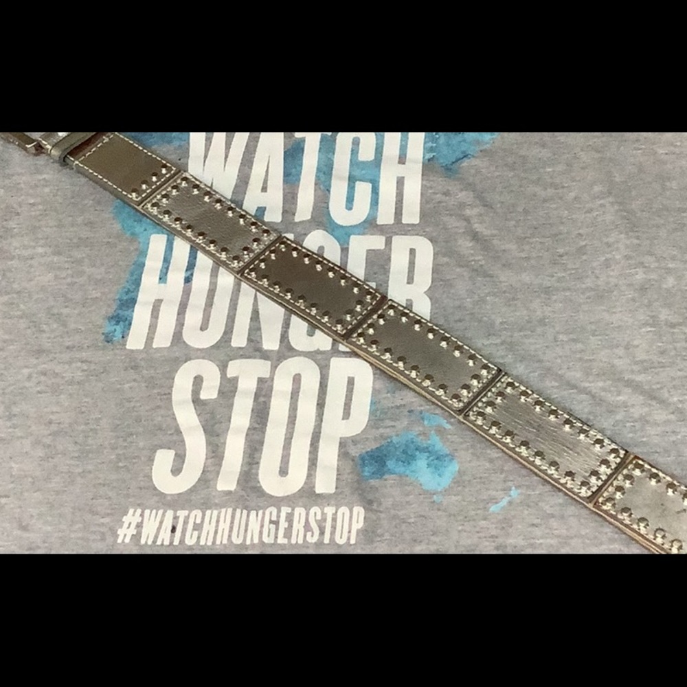 Michael Kors Metallic Silver Studded Belt & T’Shirt